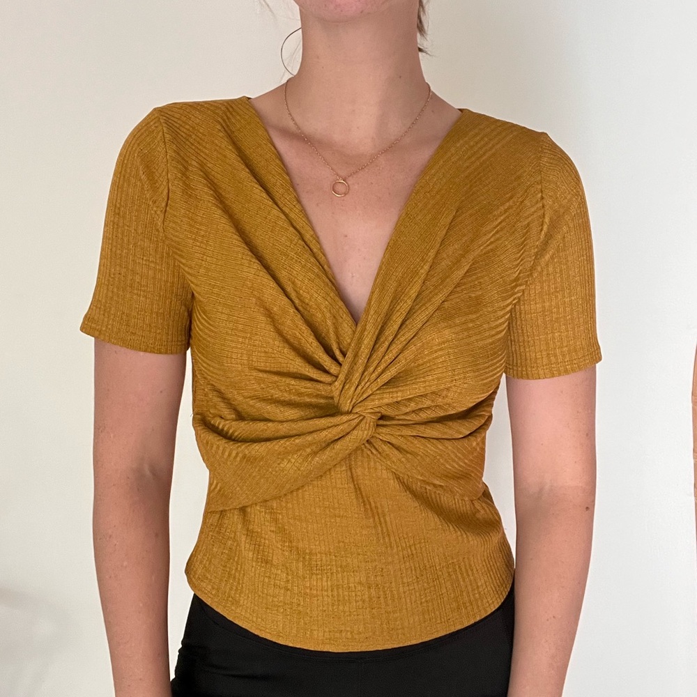 Zara ochre top